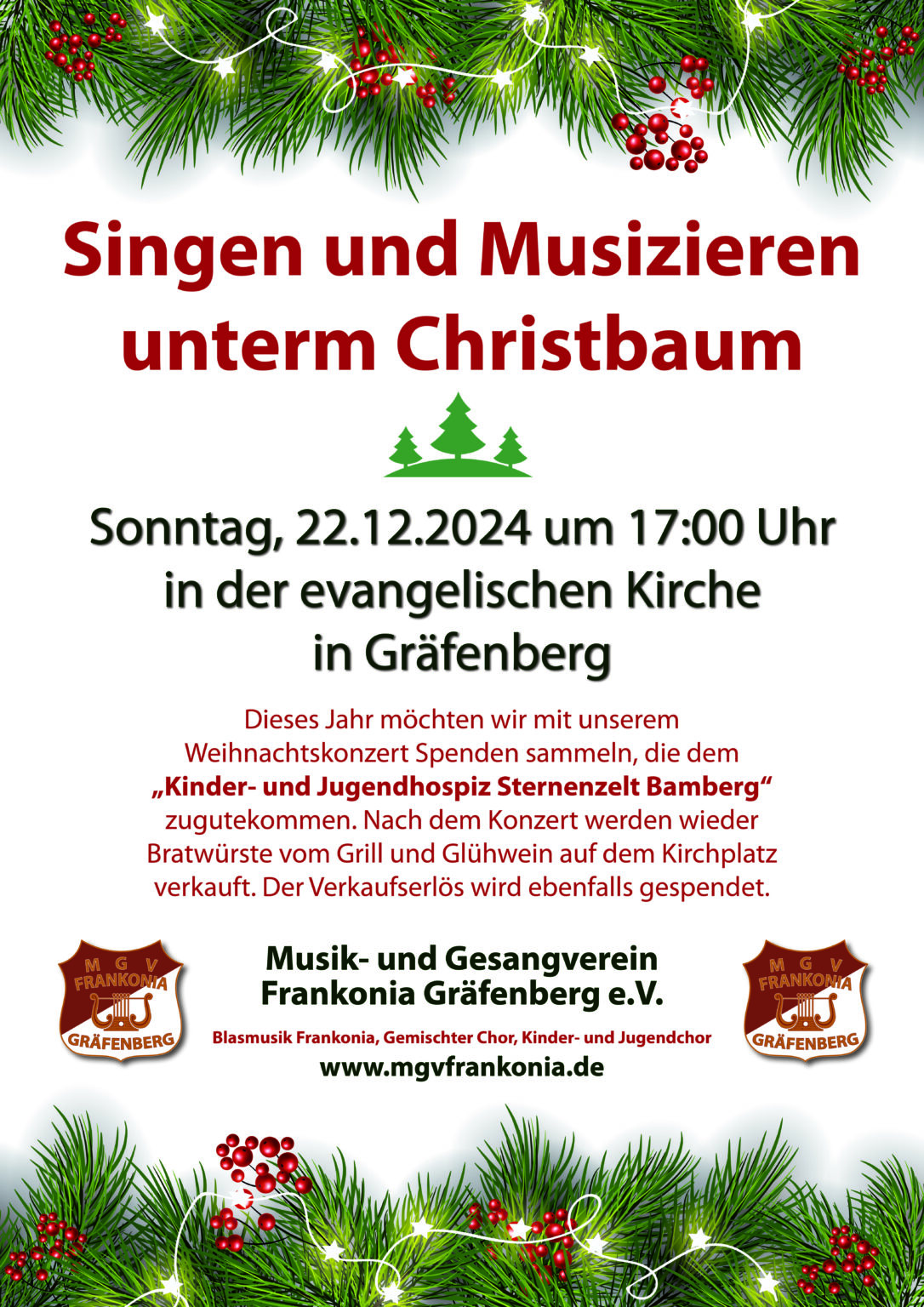 Singen und Musizieren unterm Christbaum 2024