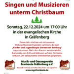 Singen und Musizieren unterm Christbaum