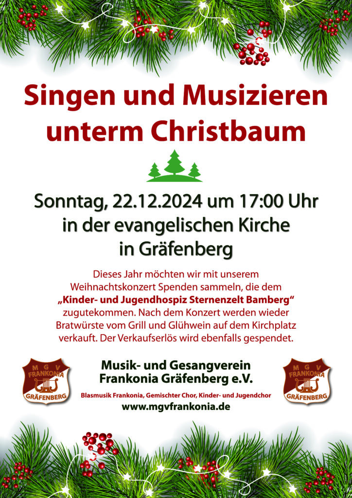 Singen und Musizieren unterm Christbaum 2024