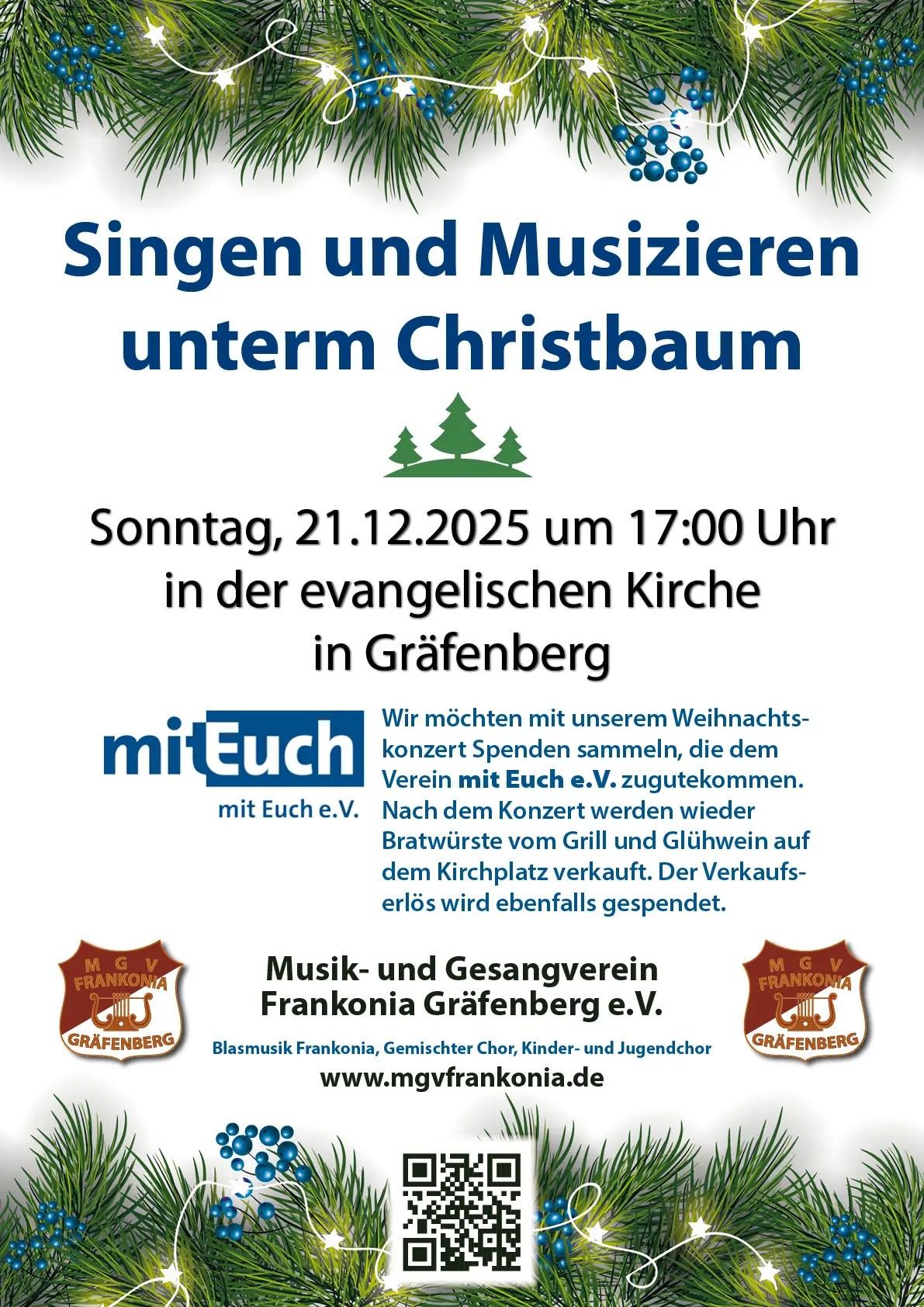 Mehr über den Artikel erfahren Singen und Musizieren unterm Christbaum 2025