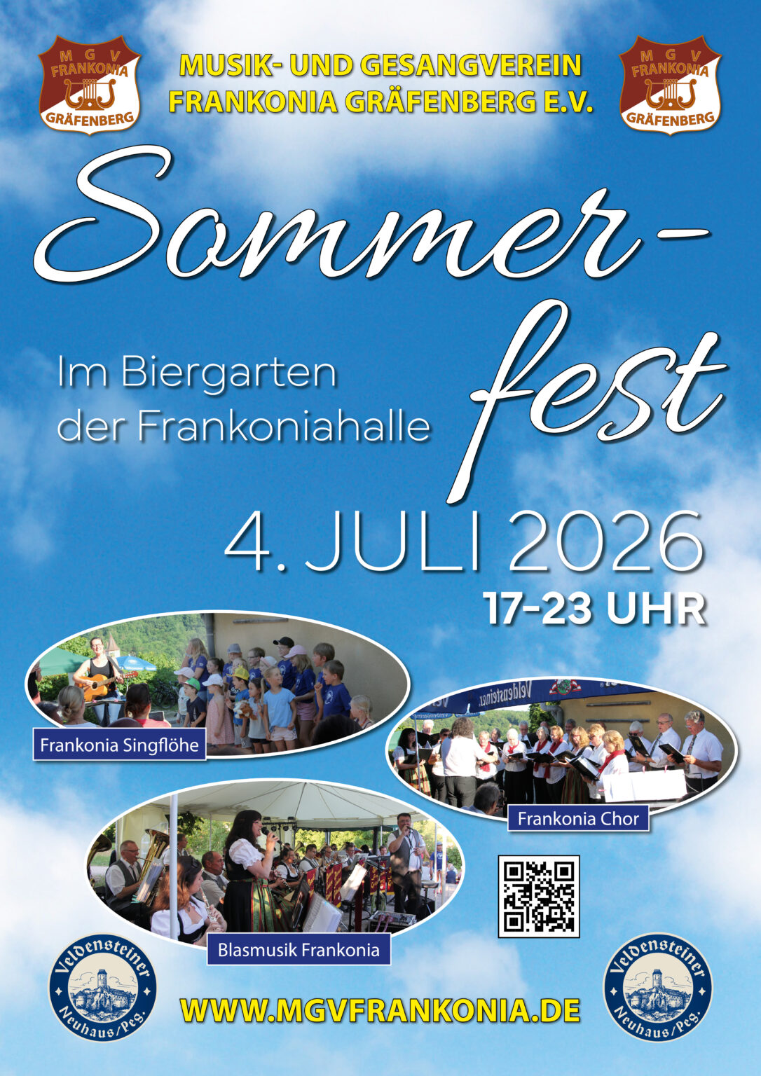 Plakat 2026, Sommerfest mit Live-Musik